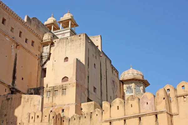 Jaipur şehir Hindistan yakınındaki güzel amber fort. Rajasthan — Stok fotoğraf