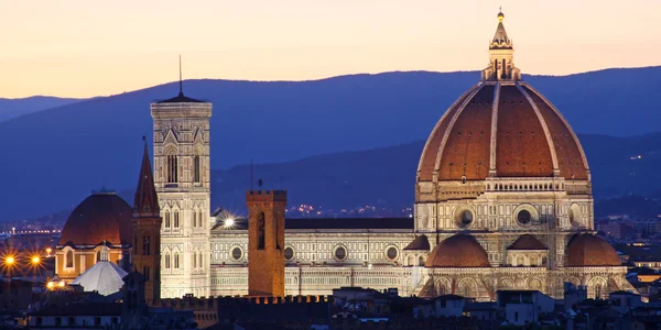 Florence (Firenze) skyline with Palazzo Vecchio and Duomo , Tuscany, Italy — Stock Photo, Image