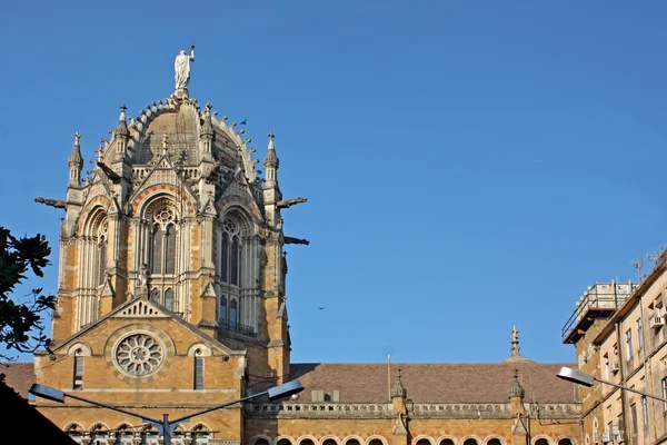 Famosa estación de tren Victoria Terminus en Mumbai, India . —  Fotos de Stock