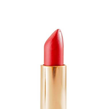 parlak kırmızı ruj beyaz izole