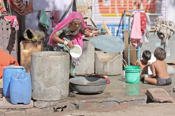 Indian street life — Stockfoto