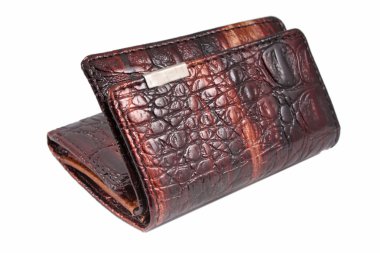 kahverengi deri çanta depolama para için bağlantı elemanları ile