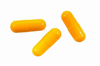 turuncu tıbbi kapsül