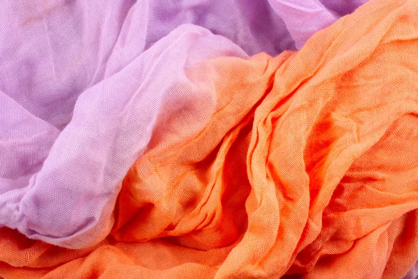Violet en abrikoos textiel abstracte Golf achtergrond — Stockfoto