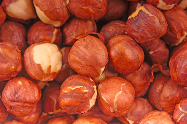 Hazelnuts background — Stock Photo, Image