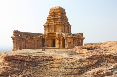Fort badami, karnataka, Hindistan, Asya, kayalık dağ ve mağara tapınaklar üstüne