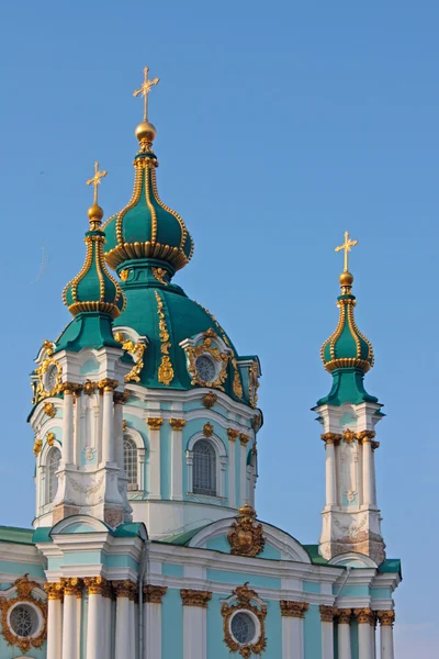 Beautiful St. Andrew's Cathedral in Kiev — Stock Photo, Image