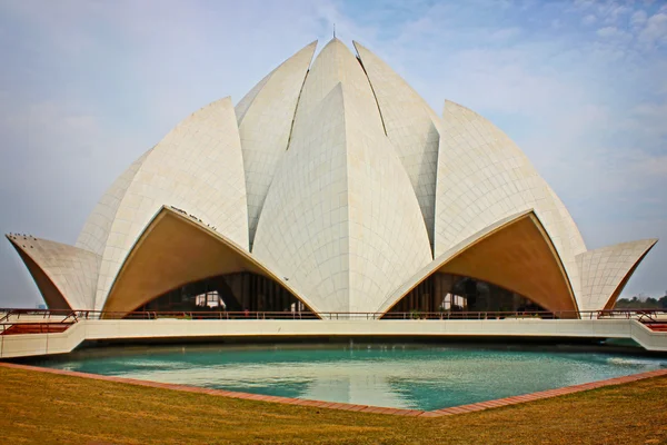 Delhi - lotus tempel — Stockfoto