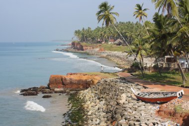 varkala, kerala, Hindistan tropikal plaj