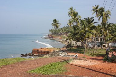 varkala, kerala, Hindistan tropikal plaj