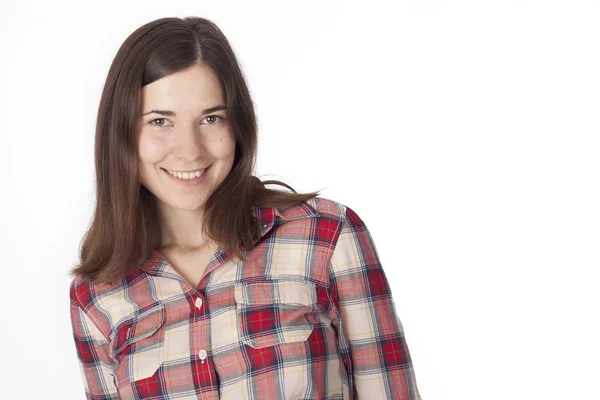 Young woman in folk dress — Stock Photo, Image