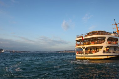 Sana, galata Kulesi ile istanbul 'un görünümü günbatımı Zamanı