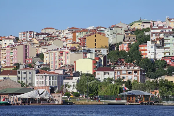 İstanbul profili - Türkiye seyahat arka plan mimari — Stok fotoğraf