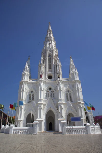 Католицька Церква в Південній Індії Каньякумарі, Таміл Наду, — стокове фото