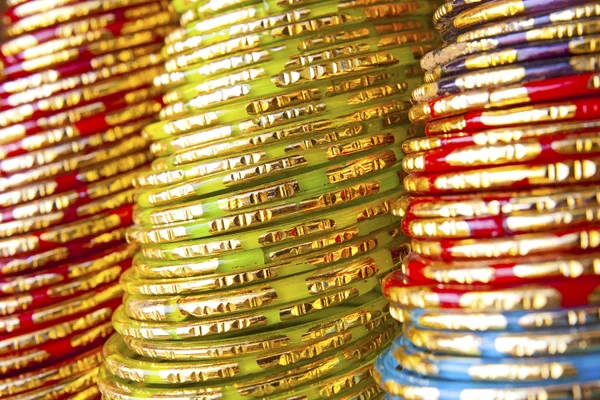 Background of colorful indian bangles — Stock Photo, Image