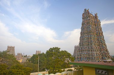 Meenakshi hindu temple clipart