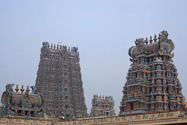 Świątynia Minakszi świątyni hinduskiej — Zdjęcie stockowe