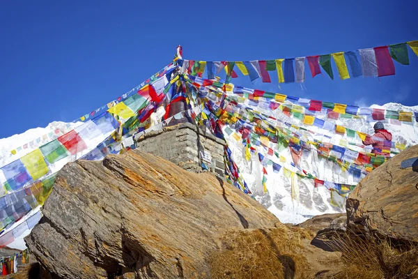 Área de Annapurna, Himalaia — Fotografia de Stock