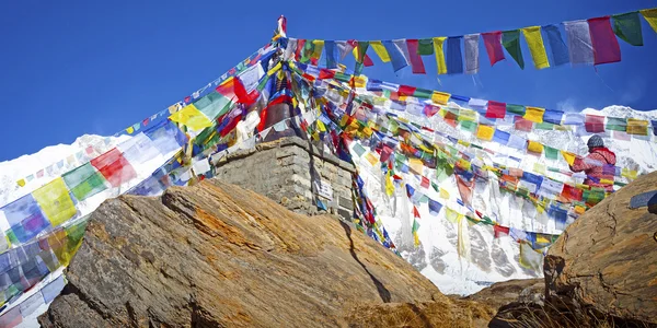 Annapurna gebied in de Himalaya — Stockfoto
