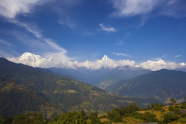 Himalaia vista, Annapurna Área — Fotografia de Stock