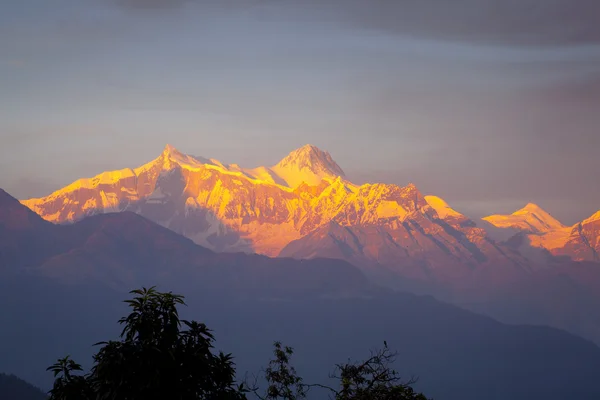 Vue sur l'Himalaya, région de l'Annapurna — Photo