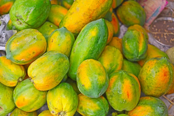 Sağlık, geçmiş ve Hindistan için papaya — Stok fotoğraf