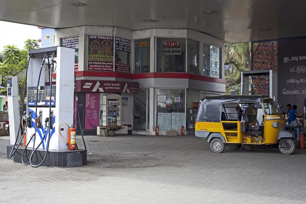 Auto-Rikscha-Taxis auf einem Stand — Stockfoto