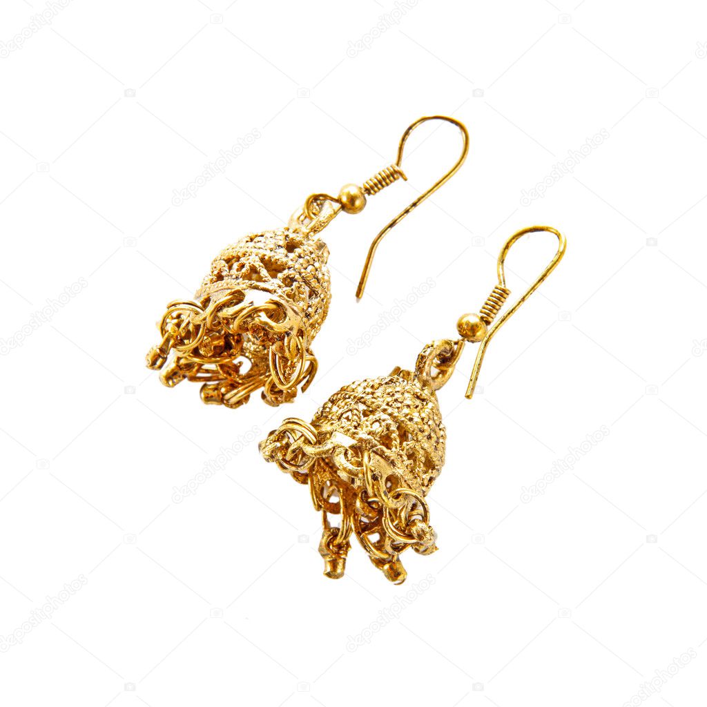 Traditional indian earrings — Stock Photo © Alexandra Lande #24569737