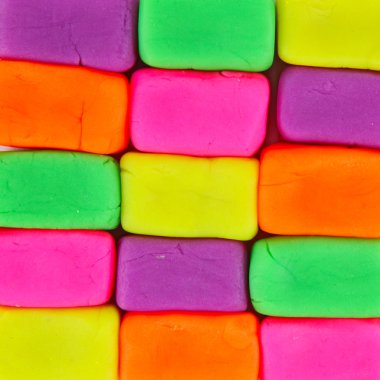 Renkli çocuk oyuncağı kil tuğla