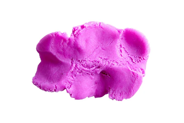 Violet plasticine isolated on white background — Stock Photo, Image