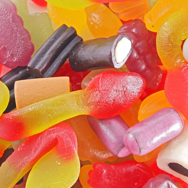 Viele Bonbons für den Hintergrund — Stockfoto