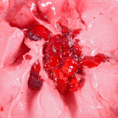 Çilekli dondurma arka plan