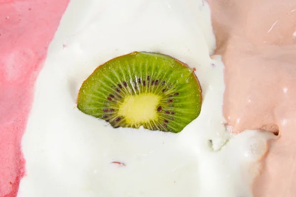 Meyve ile farklı dondurma — Stok fotoğraf