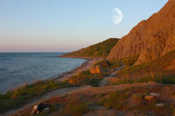 Το seacost της Μαύρης Θάλασσας στην Ουκρανία, Κριμαία — Φωτογραφία Αρχείου