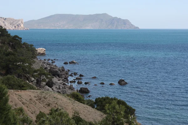 Amazing landscape of the Black Sea and the Karadag mountain in Crimea, Ukraine — Stock Photo, Image