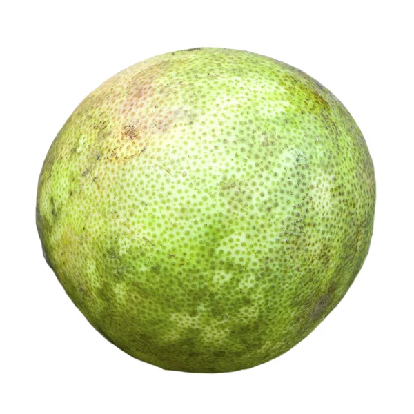 Pomelo (Citrus maxima or Citrus grandis) isolated on white background, selective focus — Stock Photo, Image