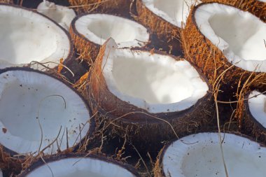 çok lezzetli taze hindistancevizi