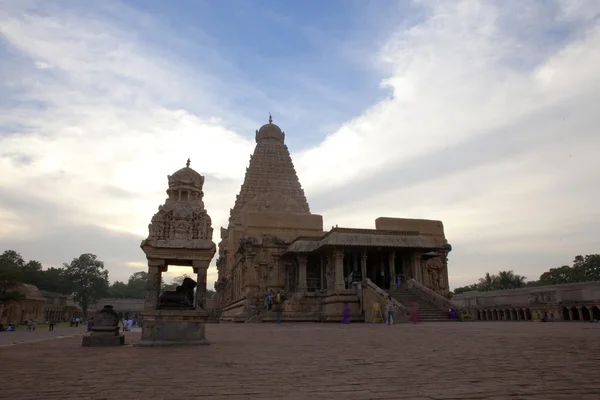 Templo de Brihadeeswarar em Thanjavur, Tamil Nadu, Índia. Um dos sítios do património mundial . — Fotografia de Stock