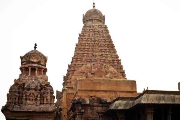Templo de Brihadeeswarar em Thanjavur, Tamil Nadu, Índia. Um dos sítios do património mundial . — Fotografia de Stock