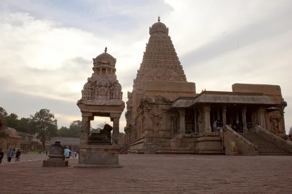 Templo de Brihadeeswarar em Thanjavur, Tamil Nadu, Índia. Um dos sítios do património mundial . — Fotografia de Stock