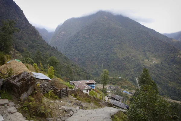 ネパール ・ アンナプルナ地域ヒマラヤ山脈の美しい風景 — ストック写真