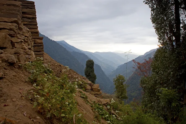 The majestic Himalayas at the sunset time, Nepal — Stock Photo, Image