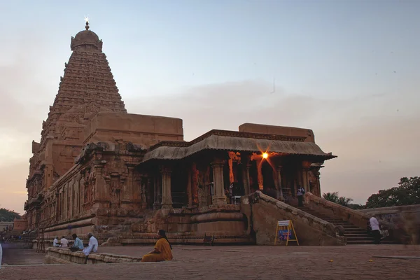 Brihadeeswarar 寺坦贾武尔、 泰米尔纳德邦、 印度。世界文化遗产之一. — 图库照片