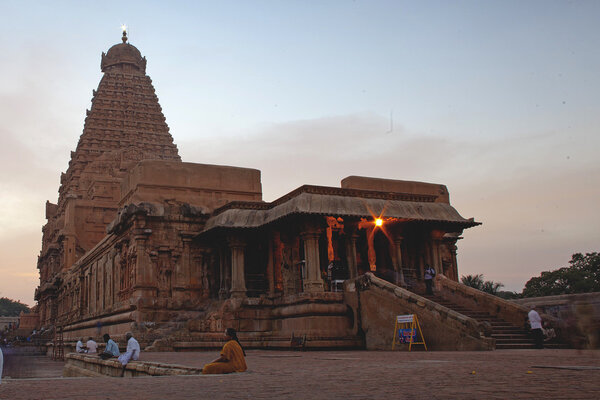 Brihadeeswarar Temple in Thanjavur, Tamil Nadu, India. One of the world heritage sites.