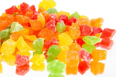 Meyve şekeri çok renkli yansıtıcı yüzeyi