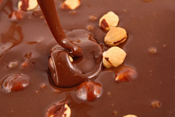 Chocolate cayendo desde arriba — Foto de Stock