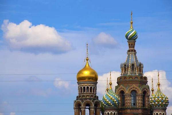 Kerk van de Verlosser op vergoten bloed, St. Petersburg, Rusland — Stockfoto