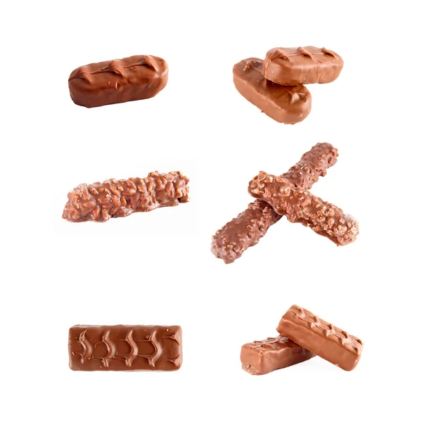 Set de barras de chocolate — Foto de Stock