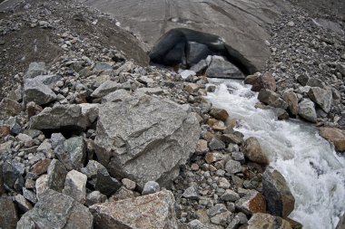 glacier swanetia bölge, Gürcistan'ın peyzaj