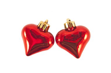 Boże Narodzenie czerwony serca zabawki